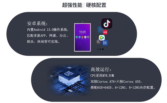 明升MS88科技闺蜜机内置6+128G/8+128G大内存，性能稳定